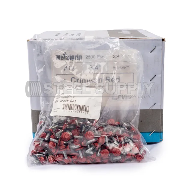 #12 1-1/4" Self-Tapping Color Screws, Box (2,500pc)